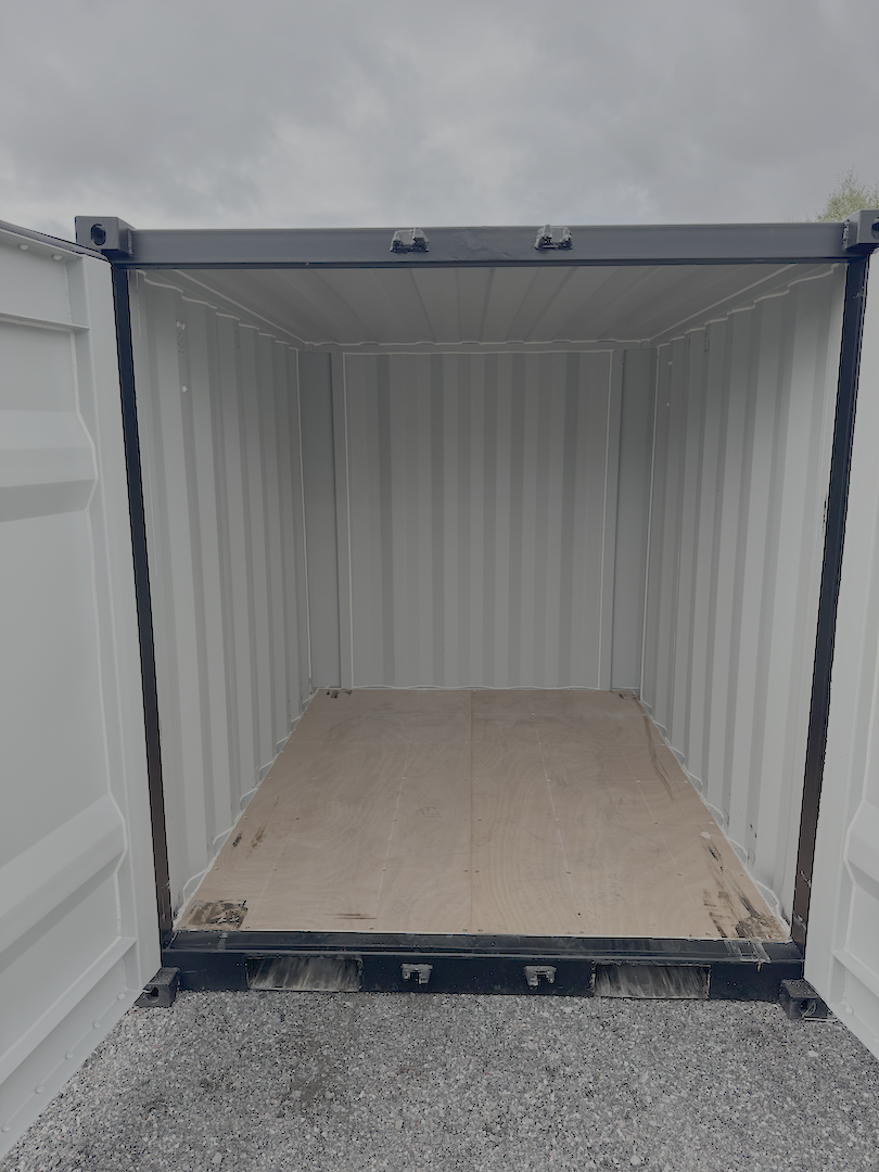 8ft container open